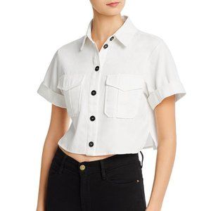 RE:NAMED CROPPED CARGO SHIRT